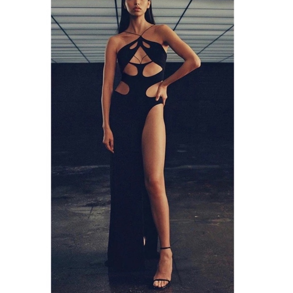 Karina Split Thigh Long Maxi Dress